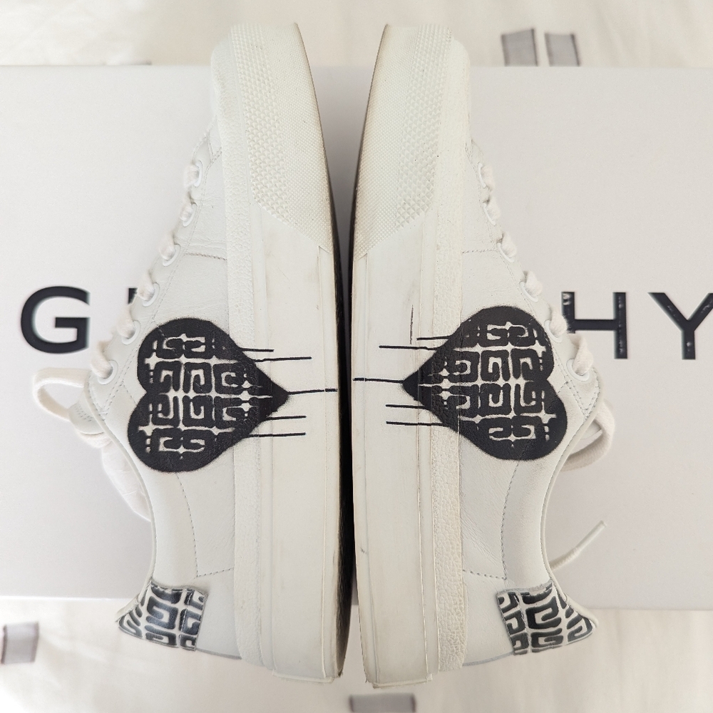 Givenchy X Chito City White & Black Court Sneakers